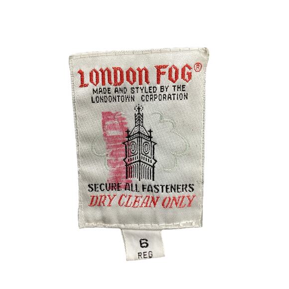 Vintage London Fog Coat Women’s Size 6 Removable Feather Filled Lining Hoodless - Picture 7 of 8